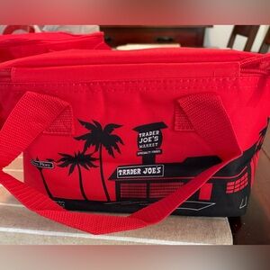 Trader Joe’s mini insulated tote in red.